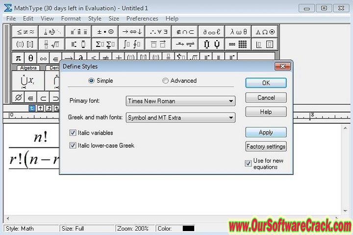 Math Type v7.7.0.237 PC Software with crack