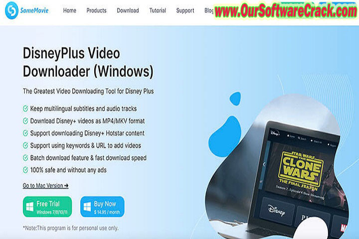 Pazu Disney Plus Video Downloader 1.4.8 PC Software with keygen