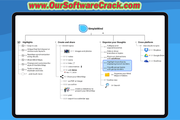 Simple Mind Pro v2.3.0.6454 PC Software with patch