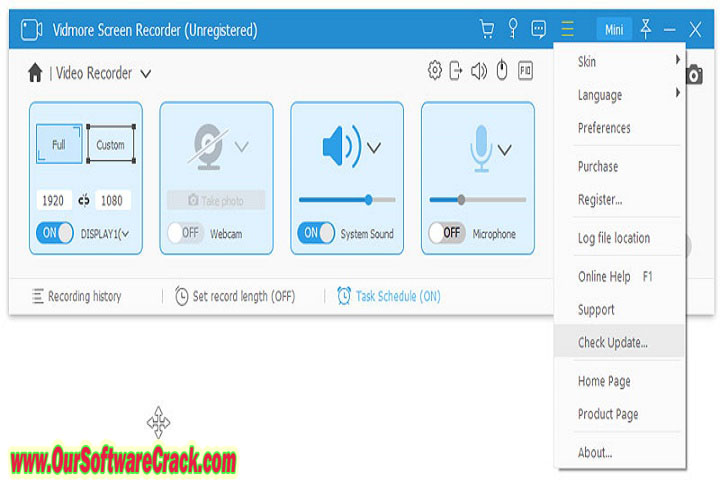 Vid more Screen Recorder v1.2.8 PC Software with patch