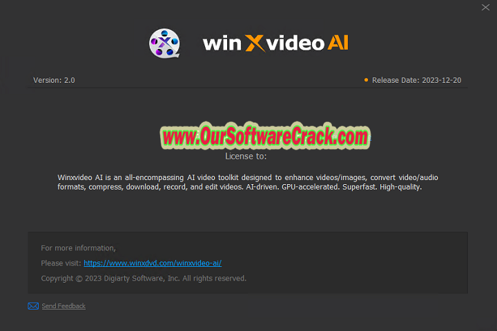 Winxvideo AI v2.0.0.0 PC Software with keygen