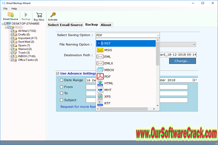 Advik Gmail Backup Enterprise v4.1 PC Software with keygen
