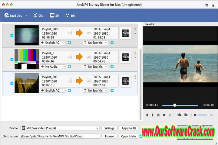 AnyMP4 Blu-ray Ripper v8.0.7 PC Software with crack