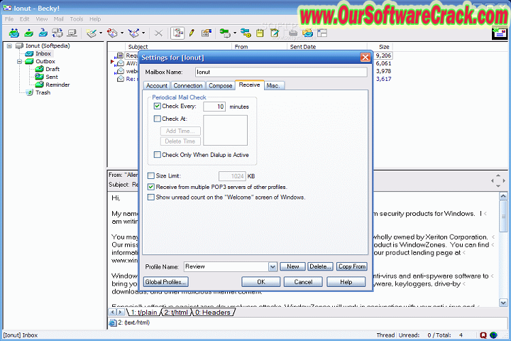 Becky Internet Mail v2.80.08 PC Software with keygen