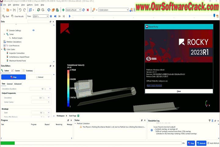 ESSS Rocky DEM v23.1.0 PC Software with patch
