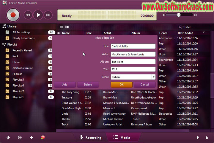 Leawo Music Recorder v3.0.0.6 PC Software with crack