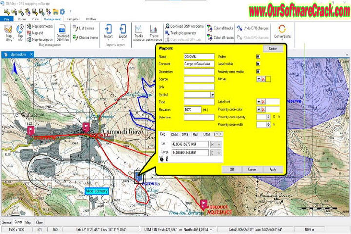 Ok Map Desktop v17.7 PC Software with patch