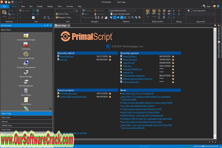 SAPIEN Primal Script 2023 v8.1.175 PC Software with patch