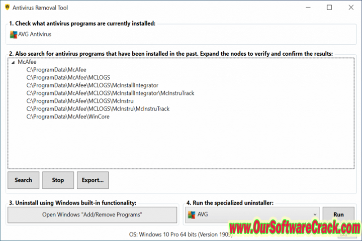 Antivirus Removal Tool v2024 PC Software with patch