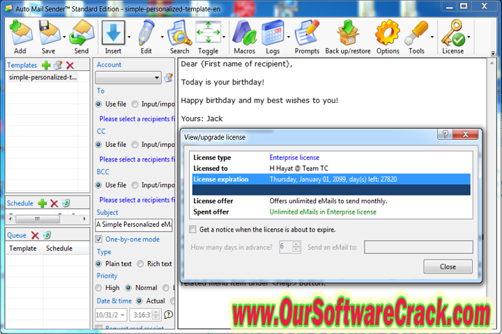 Auto Mail Sender v18.3.108 PC Software with patch