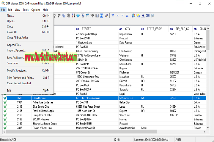 DBF Viewer 2000 v8.35 PC Software with keygen