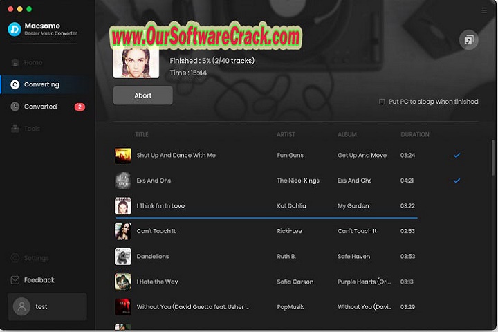 Macsome Deezer Music Converter v1.1.1 PC Software with crack