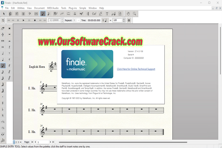 Make Music Finale v27.2.0.144 PC Software with keygen