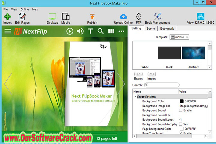 Next Flip Book Maker Pro v2.7.18 PC Software with patch