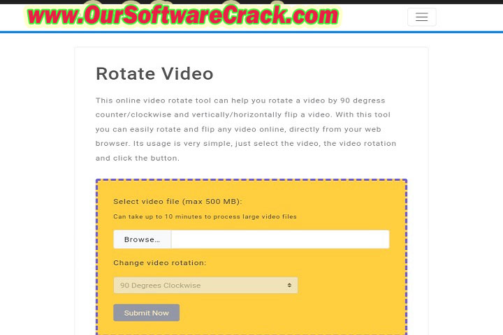 Video Rotator v4.8 PC Software with crack