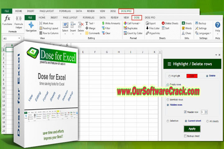 Z brain soft Dose for Excel v3.6.2 PC Software with crack