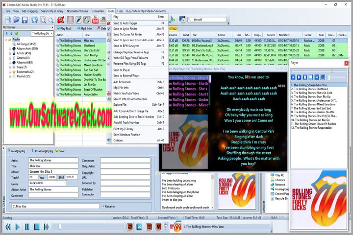 Zortam Mp3 Media Studio Pro v30.05 PC Software with patch