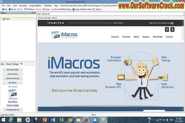 iMacros Enterprise Edition v12.6.505.4525 PC Software with patch