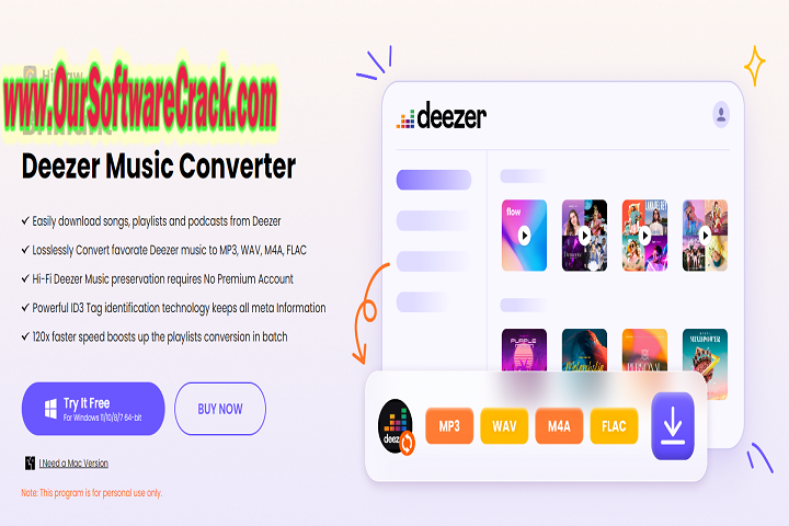 Deezer Music Converter v1.2.3 PC Software with crack