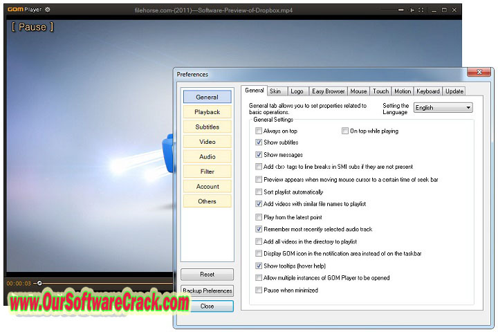 GOM Player Plus v2.3.94.5365 PC Software with cracks