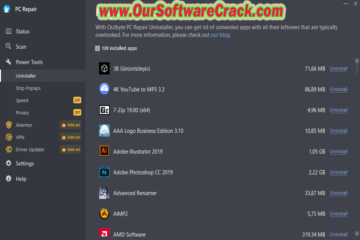 Out Byte PC Repair v1.7.112.7856 PC Software with crack