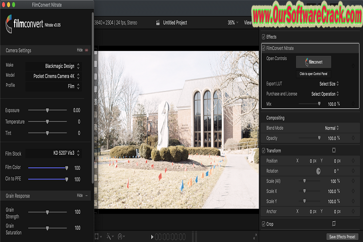 FilmConvert Nitrate OFX v3.59 PC Software with crack