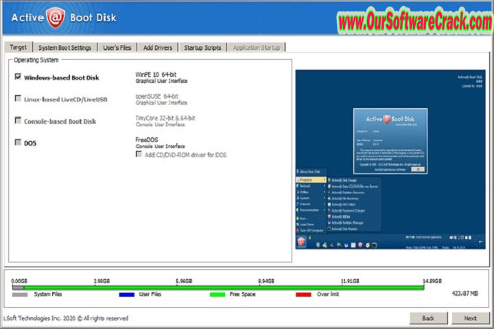 Active Boot Disk v24.1.1 (x64 bit) Software PC