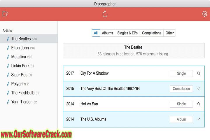 Full Discography v1.6.9 Software Our Software Crack PC