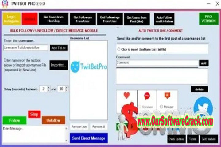 TwitBot Pro v2.3.6 Software Our Software Crack PC